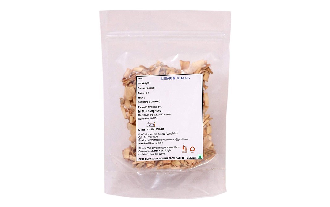 Food Library Dried Lemongrass Leaves    Pack  200 grams